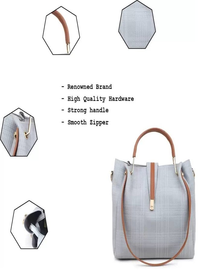 Daniel Clark مجموعة حقائب يد من دانيال كلارك مكونة من قطعتين للنساء والفتيات (رمادي) - Image 4